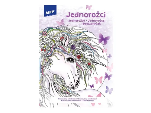 Omalovánky antistresové Jednorožci 3 210x290mm/32 stran