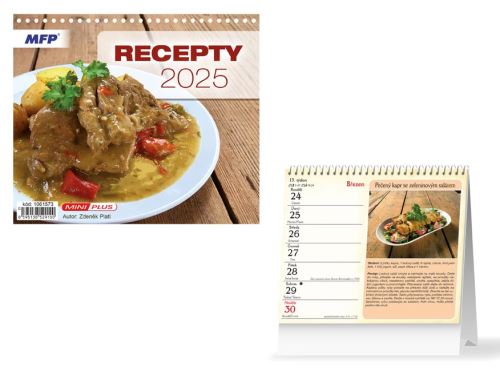 Stolní kalendář MINI 2025 MFP - Recepty