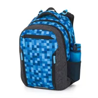 Studentský batohový set Bagmaster PORTO 26 B MODRÉ KOSTIČKY (batoh,pouzdro) (7)