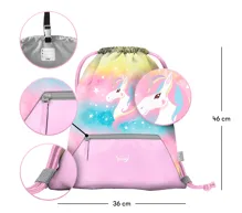 Školní aktovkový set 3-dílný Baagl Zippy Plus Rainbow Unicorn (11)