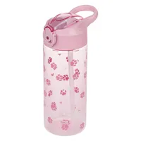 Tritanová láhev s brčkem 500 ml BAAGL Tlapky