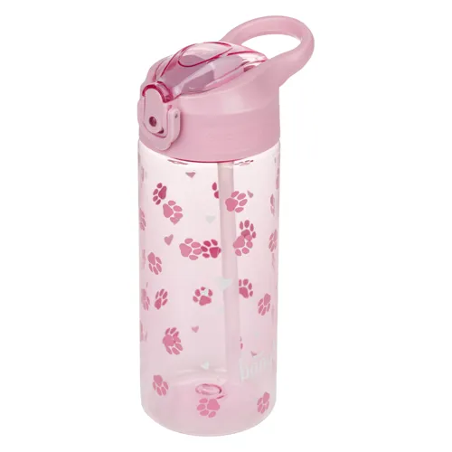Tritanová láhev s brčkem 500 ml BAAGL Tlapky