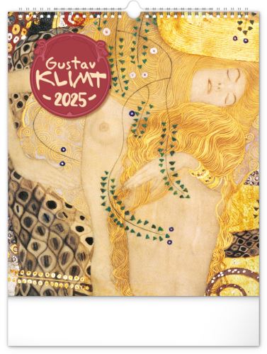 Nástěnný kalendář 2025 Presco Group - Gustav Klimt, 30 × 34 cm