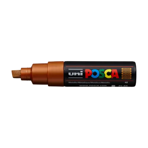 Dekorační popisovač Posca PC-8K, 8 mm, bronzová (42)