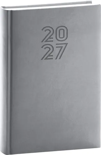 Denní diář 2027 Notique A5 Aprint šedý