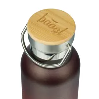 Termoláhev BAAGL 500 ml bambusové víčko Gradient červeno-černá (1)