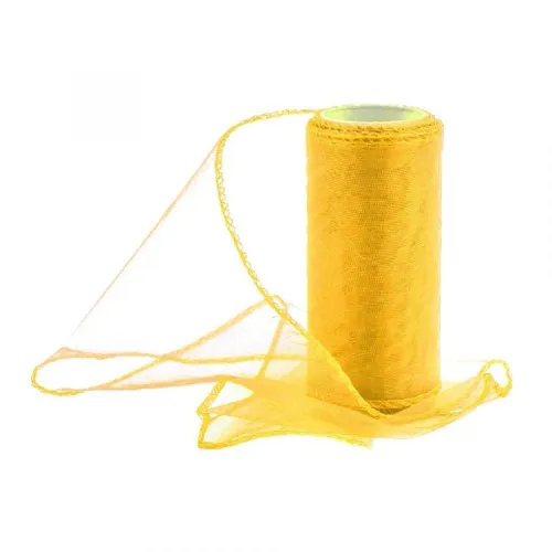 Organza 12cm/10y žlutá 011