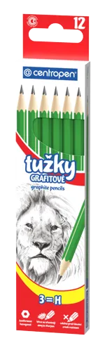 Grafitová tužka šestihranná Centropen 9510, bez gumy - číslo 3
