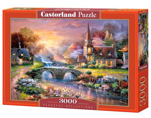 Puzzle Castorland 3000 dílků - Kostelík s mostem