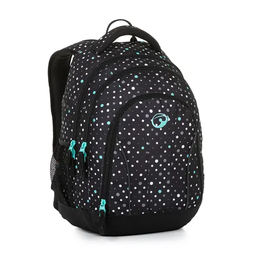 Studentský batoh Bagmaster Supernova 23 A černo-tyrkysový + gumovací pero Pilot Frixion