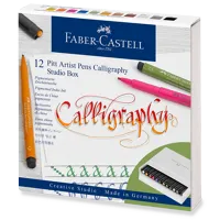 Popisovač Faber-Castell Pitt Artist Pen Calligraphy sada 12 ks, studio box Popisovač Faber-Castell Pitt Artist Pen Calligraphy sada 12 ks, studio box