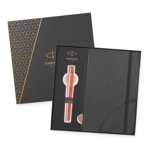 Parker Jotter XL Monochrome Pink Gold PGT - kuličkové pero v dárkové kazetě se zápisníkem