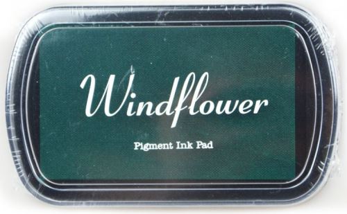 Razítkovací polštářek Windflower - Tmavě zelený 10x6cm