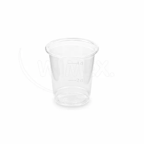 Kelímek (PET) čirý Ø 48 mm 2 cl/4 cl, 40 ks