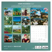 Nástěnný kalendář poznámkový 2027 Notique Henri Rousseau, 30 x 30 cm (14)