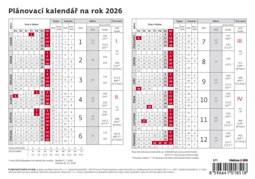 Plánovací karta 2026 Helma