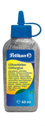 Lepidlo glitrové Pelikan 60 ml - stříbrné