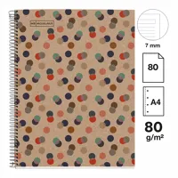 poznámkový blok ECOCONFETTI, A4, 80 g, karton, 80 listů, linka poznámkový blok ECOCONFETTI, A4, 80 g, karton, 80 listů, linka