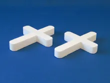 Polystyrenový kříž 20 × 14 cm