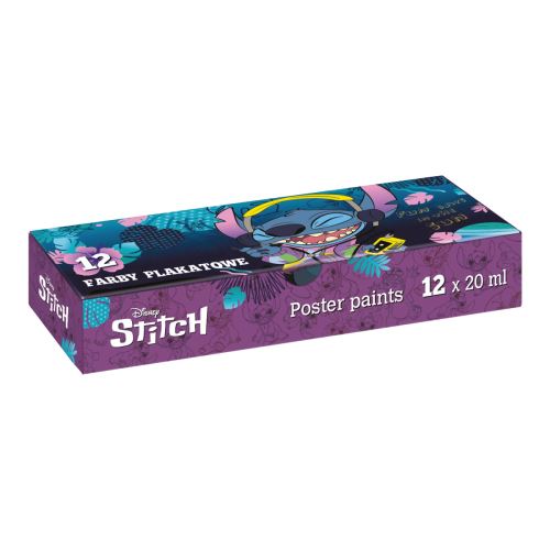 Temperové barvy Colorino Stitch, 12x kelímek á 20 ml