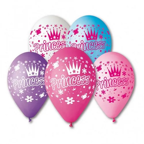 Balónky nafukovací průměr 30cm - potisk PRINCESS, 10ks