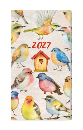 Týdenní diář 2027 Baloušek Jakub Lamino kapesní Ptáčci