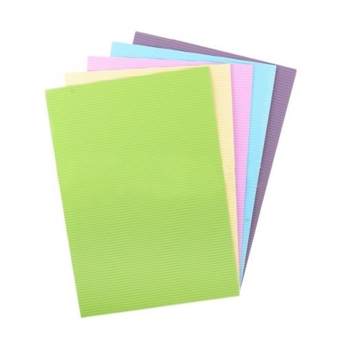 Vlnitý karton A4, 5 listů, mix pastelových barev