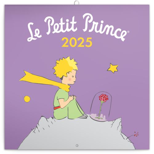 Nástěnný poznámkový kalendář Presco Group 2025 - Malý princ, 30 × 30 cm