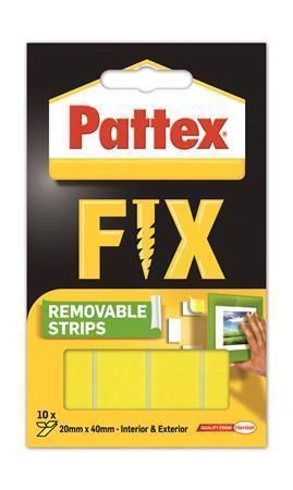Lepicí proužky Pattex Fix, oboustranné, lze odstranit, 20 x 40 mm, HENKEL