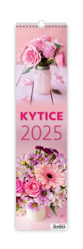 Nástěnný kalendář vázankový/kravata 2025 Helma - Kytice