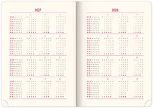 Týdenní diář 2027 Notique A5 Diamante modrý (3)