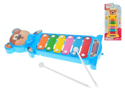 Xylofon medvídek 28 cm - mix barev