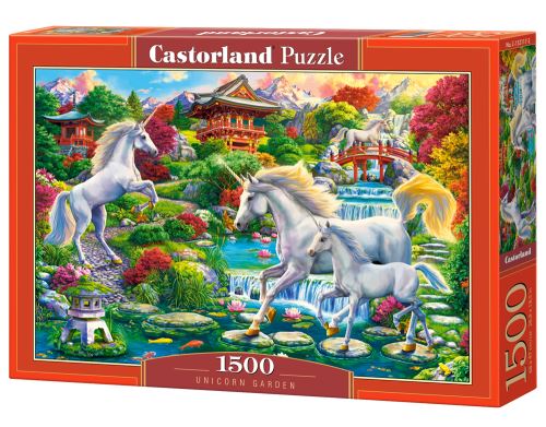 Puzzle Castorland 1500 dílků - Zahrada jednorožců
