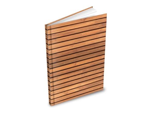 Záznamová kniha A5 MFP 100ls/čtvereček - Imitace dřeva