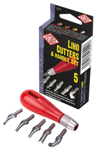 Sada pro linoryt - 5 různých nožů