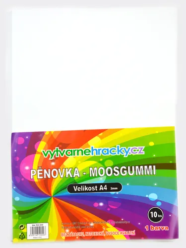 Pěnovka A4, tl. ca 2mm - bílá