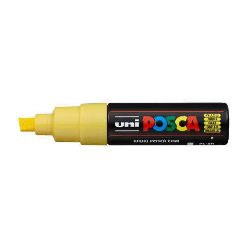 Dekorační popisovač Posca PC-8K, 8 mm, žlutá (2)