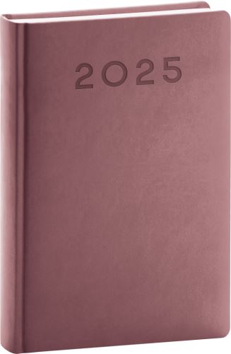 Denní diář 2025 Presco Group A5 - Aprint Neo růžový, 15 x 21 cm
