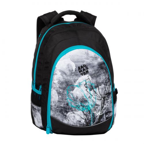 Bagmaster studentský batoh DIGITAL 20 B Turquoise/Gray/Black, 3 roky záruka