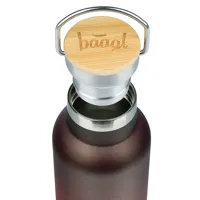 Termoláhev BAAGL 500 ml bambusové víčko Gradient červeno-černá (2)