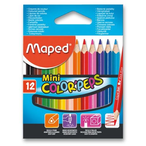 Pastelky Maped Color´Peps Mini - 12 barev