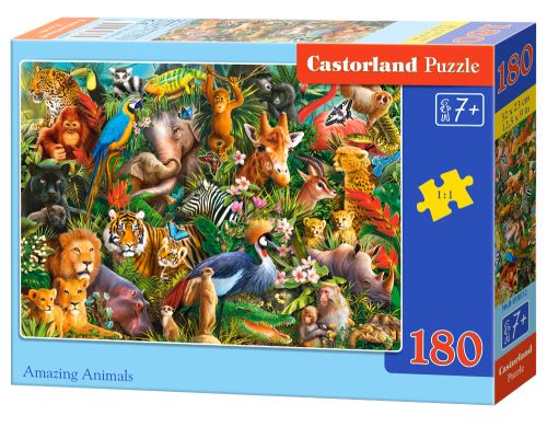 Puzzle Castorland 180 dílků - Úžasná zvířata