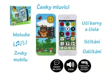 Naučný mobilní telefon moudré sovy s krytem se zvukem