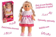 Panenka Natálka chodící a slovensky zpívající 42 cm