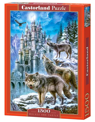 Puzzle Castorland 1500 dílků - Vlci u zámku