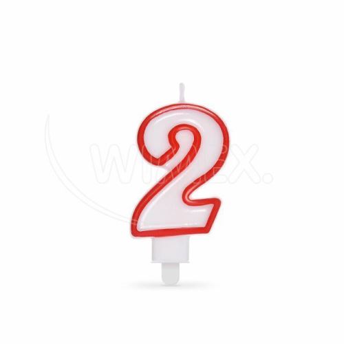 Číslová svíčka "2"