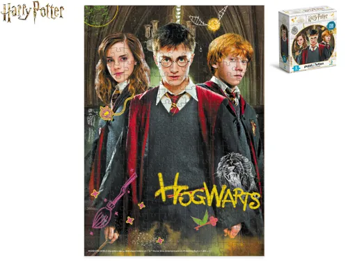 Puzzle 32 × 23 cm Harry a přátelé, 250 dílků - Harry Potter