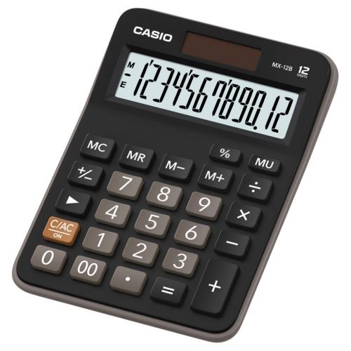 Kalkulačka stolní CASIO MX 12 B BK