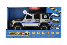 Auto záchranáři policie terénní 23 cm na setrvačník se světlem a zvukem (6)
