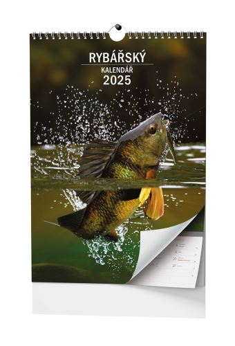 Nástěnný kalendář 2025 Baloušek - Rybářský kalendář